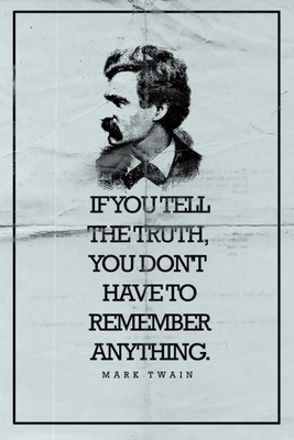 

Akhuratha Wall Poster mark-twain-tell-the-truth- Paper Print(18 inch X 12 inch, Rolled)