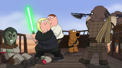 

Aabhaas TV Show Family Guy Cartoon Star Wars Peter Griffin Chris Griffin Brian Griffin HD Wall Poster Paper Print(12 inch X 18 inch, Rolled)