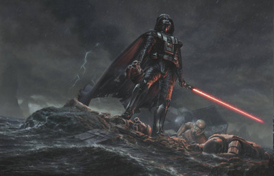 

Akhuratha Wall Poster /-Star-Wars-lightsaber-Darth-Vader-smoke Paper Print(12 inch X 18 inch, Rolled)