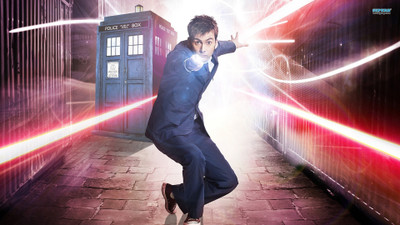 

Aabhaas Wall Poster-Doctor-Who-The-Doctor-TARDIS-David-Tennant-Tenth-Doctor Paper Print(12 inch X 18 inch, Rolled)