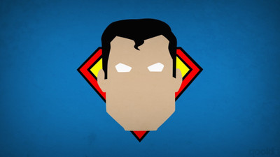 

Akhuratha Wall Poster Superman-minimalism-superhero-Blop Paper Print(12 inch X 18 inch, Rolled)