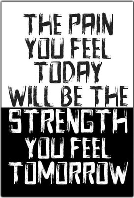 

Wall Poster The Pain You Feel Today Will Be The Strength You Feel Tomorrow - Motivational Paper Print(12 inch X 18 inch, Rolled)