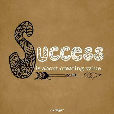 

Akhuratha Wall Poster -success-is-about-creating-value Paper Print(18 inch X 12 inch, Rolled)
