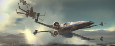 

Akhuratha Wall Poster artwork-Star-Wars-Star-Wars-Episode-VII---The-Force-Awakens-X-wing Paper Print(12 inch X 18 inch, Rolled)