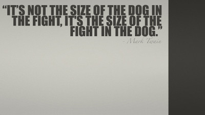 

Akhuratha amark-twain-quote-dog-fight Wall Poster Paper Print(12 inch X 18 inch, Rolled)