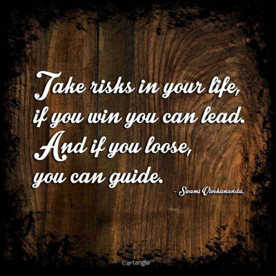

Akhuratha Wall Poster -take-risks-swami-vivekananda Paper Print(18 inch X 12 inch, Rolled)