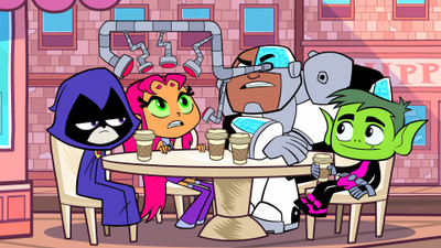 

Aabhaas TV Show Teen Titans Go! HD Wall Poster Paper Print(12 inch X 18 inch, Rolled)