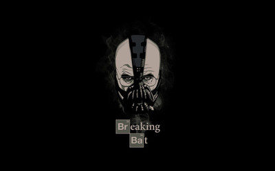 

Aabhaas Wall Poster anime-Walter-White-Heisenberg-The-Dark-Knight-Rises-Bane-Batman-Breaking-Bad-breaking-bat Paper Print(12 inch X 18 inch, Rolled)