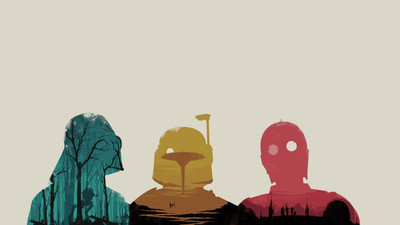 

Aabhaas Wall Poster Darth-Vader-movies-science-fiction-Star-Wars-Olly-Moss Paper Print(12 inch X 18 inch, Rolled)