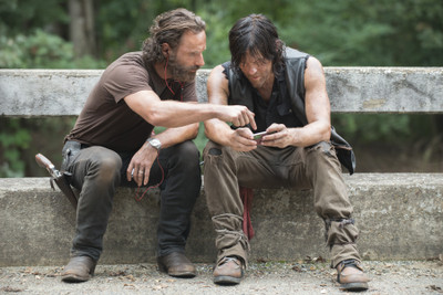 

Aabhaas TV Show The Walking Dead Rick Grimes Andrew Lincoln Norman Reedus Daryl Dixon HD Wall Poster Paper Print(12 inch X 18 inch, Rolled)
