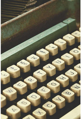

Wall Poster Antique Typewriter Paper Print(12 inch X 18 inch, Rolled)