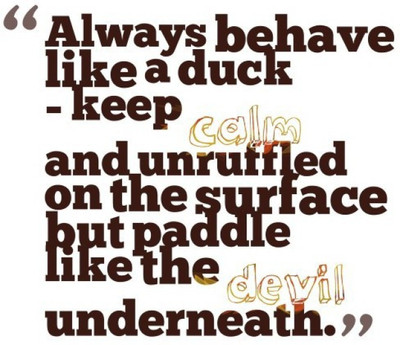 

Akhuratha Wall Poster -always-behave-like-a-duck-sadtdq Paper Print(18 inch X 12 inch, Rolled)