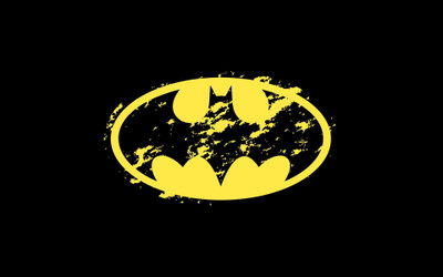 

Akhuratha Wall Poster Batman-Batman-logo-simple-background Paper Print(12 inch X 18 inch, Rolled)