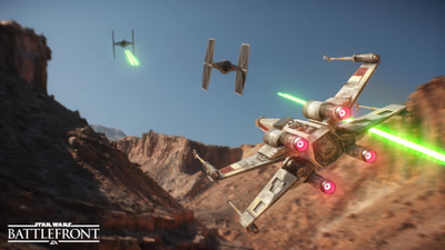 

Akhuratha Wall Poster /-Star-Wars-Star-Wars-Battlefront-X-wing-TIE-Fighter-Tatooine-dogfights-dogfight Paper Print(12 inch X 18 inch, Rolled)