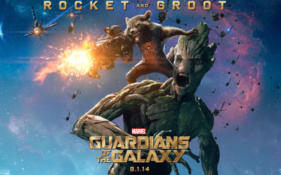 

Akhuratha Wall Poster Groot-Rocket-Raccoon-Guardians-of-the-Galaxy Paper Print(12 inch X 18 inch, Rolled)
