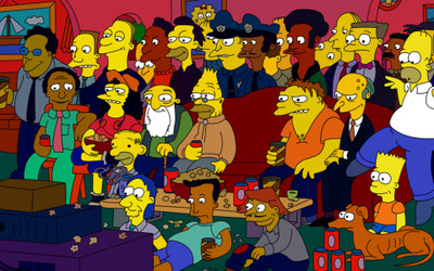 

Akhuratha Designs TV Show The Simpsons Homer Simpson Bart Simpson Montgomery Burns Barney Gumble Waylon Smithers Grampa Simpson HD Wall Poster Paper Print(12 inch X 18 inch, Rolled)