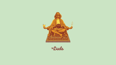

Akhuratha Wall Poster -The-Dude-The-Big-Lebowski-minimalism-movies Paper Print(12 inch X 18 inch, Rolled)