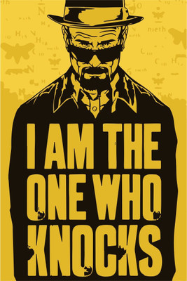 

Akhuratha Wall Poster i-am-the-one-who-knocks-wall-quotes-motivation-x-by-jnavurd Paper Print(18 inch X 12 inch, Rolled)