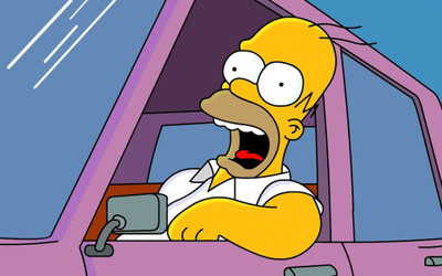 

Aabhaas TV Show The Simpsons Homer Simpson HD Wall Poster Paper Print(12 inch X 18 inch, Rolled)