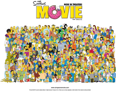 

Aabhaas TV Show The Simpsons Cast HD Wall Poster Paper Print(12 inch X 18 inch, Rolled)