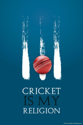 

Akhuratha Wall Poster cricket-is-my-religion-x-inches-btompji-abbgvqxrmac Paper Print(18 inch X 12 inch, Rolled)