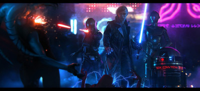 

Akhuratha Wall Poster R-D-Luke-Skywalker-Star-Wars-lightsaber-artwork Paper Print(12 inch X 18 inch, Rolled)