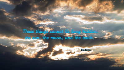 Akhuratha aquote-quotes-truth-sun-moon Wall Poster Paper Print(12 inch X 18 inch, Rolled)