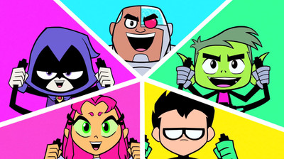 

Aabhaas TV Show Teen Titans Go! HD Wall Poster Paper Print(12 inch X 18 inch, Rolled)