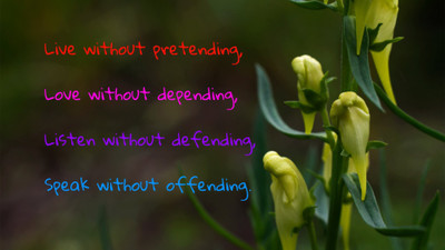 

Akhuratha a-quote-quotes-pretend-depend-defend-offend Wall Poster Paper Print(12 inch X 18 inch, Rolled)