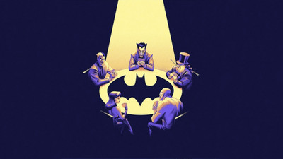 

Akhuratha Wall Poster Batman-batman-the-animated-series-Joker-Two-Face-Poison-Ivy-Killer-Croc Paper Print(12 inch X 18 inch, Rolled)