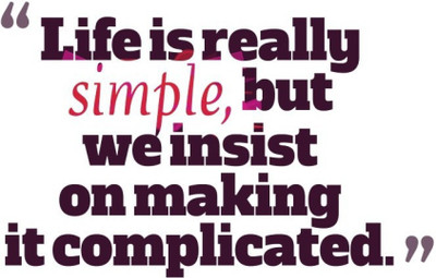 

Akhuratha Wall Poster -life-is-really-simple-hdjzh Paper Print(18 inch X 12 inch, Rolled)