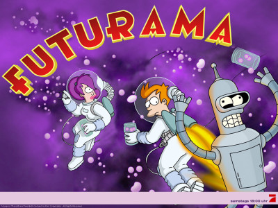 

TV Show Futurama Bender Leela Fry HD Wall Poster Paper Print(12 inch X 18 inch, Rolled)