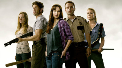 

TV Show The Walking Dead Emma Bell Amy Harrison Lori Grimes Sarah Wayne Callies Andrea Harrison Laurie Holden Shane Walsh Jon Bernthal Rick Grimes Andrew Lincoln HD Wall Poster Paper Print(12 inch X 18 inch, Rolled)