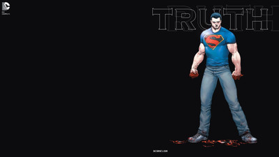 Aabhaas Wall Poster Superman-truth-Justice Paper Print(12 inch X 18 inch, Rolled)