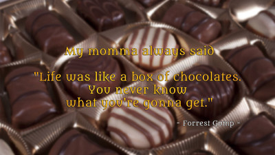 

Akhuratha a-quote-quotes-chocolate Wall Poster Paper Print(12 inch X 18 inch, Rolled)