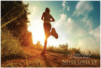 

Akhuratha Wall Poster -never-gives-up-wall-door-wpsl-wpsl- Paper Print(18 inch X 12 inch, Rolled)