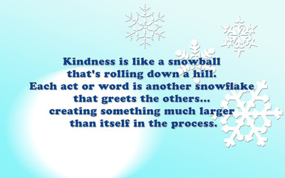 

Akhuratha aquote-quotes-kindness-snowball Wall Poster Paper Print(12 inch X 18 inch, Rolled)
