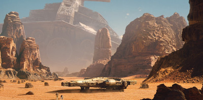 

Akhuratha Wall Poster Star-Wars-artwork-Millennium-Falcon Paper Print(12 inch X 18 inch, Rolled)