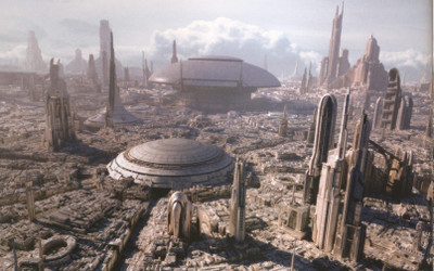 

Akhuratha Wall Poster Star-Wars-Coruscant-science-fiction Paper Print(12 inch X 18 inch, Rolled)