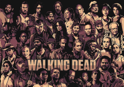 

Aabhaas TV Show The Walking Dead Cast HD Wall Poster Paper Print(12 inch X 18 inch, Rolled)