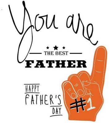 Akhuratha Wall Poster -you-are-the-best-father- Paper Print(18 inch X 12 inch, Rolled)
