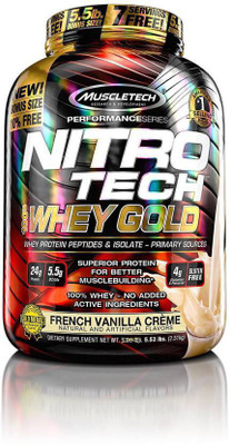 

Muscletech Performance Series Nitrotech 100% Whey Gold Whey Protein(2.51 kg, French Vanilla Crème)