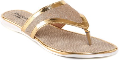 

Dolphin Miles Women Gold Flats