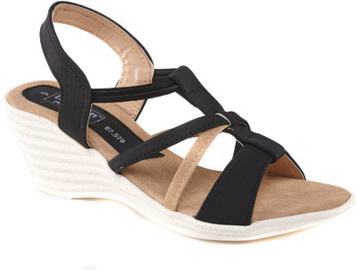 

Dolphin Miles Women Black Wedges