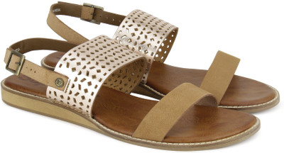 

Superdry Women TAN/ ROSE GOLD Flats