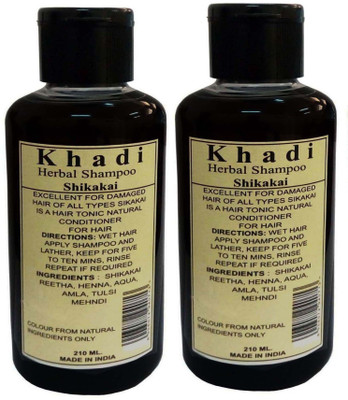 

Khadi Herbal Shikakai Shampoo Pack of 2(420 ml)