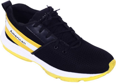 

American Cute American Cute 3407_ Running Shoes For Men(Yellow, Black