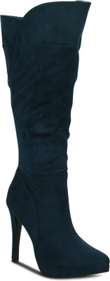 

Get Glamr Xaya Knee High Tops For Women(Navy