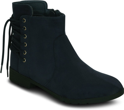

Get Glamr Mount Ankle Length Boots For Women(Navy
