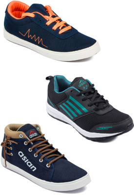 

Asian Men's Combo pack of 3 Casuals For Men(Multicolor